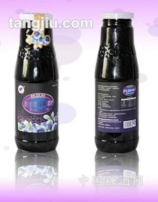 野生蓝莓浓缩汁饮瓶装750ml