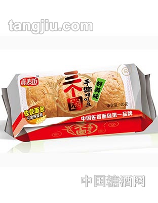 真麦坊三个圈手撕面包125克