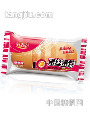 真麦坊蛋丝果卷（草莓味）102克