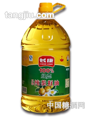 长康绿态99%纯茶籽油5L