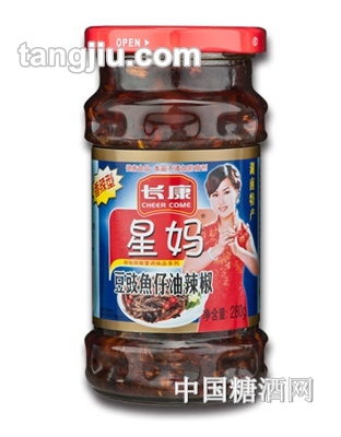 长康星妈豆豉鱼仔油辣椒280g