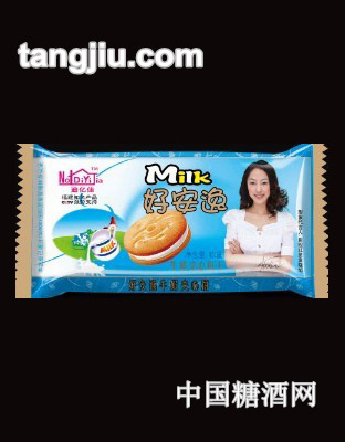 迪亿佳好安逸牛奶味夹心饼干