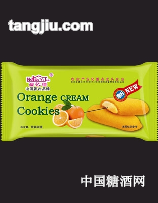 迪亿佳香橙味灌心酥饼