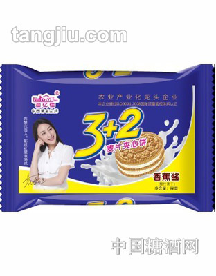 迪亿佳3+2麦片夹心饼-香蕉酱