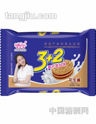 迪亿佳3+2麦片夹心饼-花生酱
