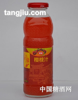 团友天地缘樱桃汁饮料瓶350ml