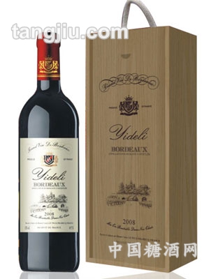 2008法国亿得利干红葡萄酒