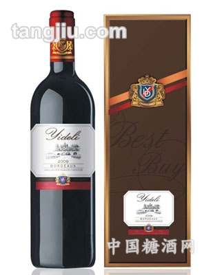 2009法国亿得利干红葡萄酒