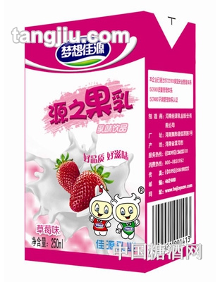 梦想佳源源之草莓250ml