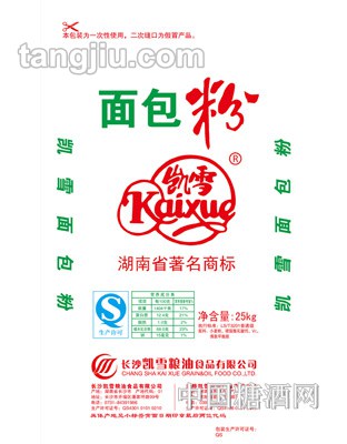凯雪白面包粉25kg