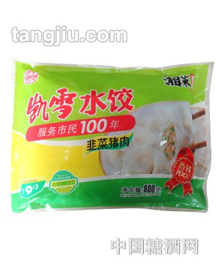 凯雪韭菜猪肉水饺800g