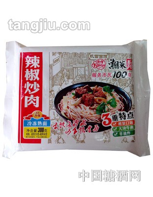 凯雪辣椒炒肉冷冻熟面300g