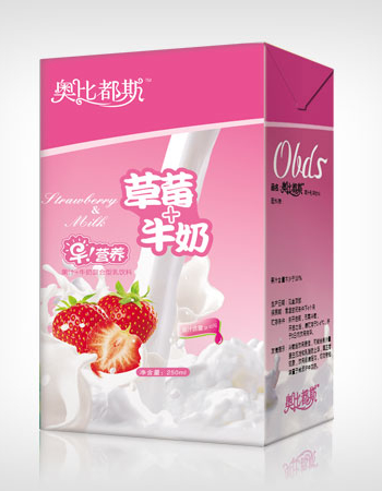 草莓牛奶盒装