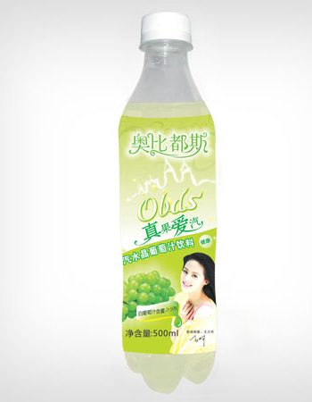 水晶葡萄汁汽水瓶装