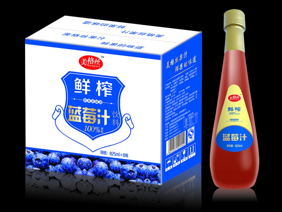 美格丝825ml蓝莓汁