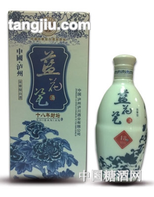 中国泸州蓝花瓶18年