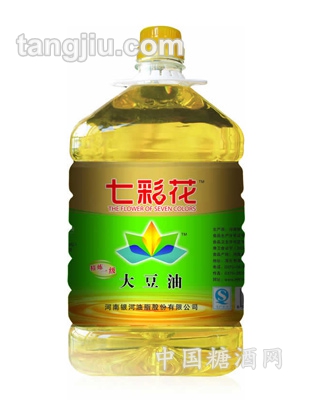 七彩花一级大豆油5L