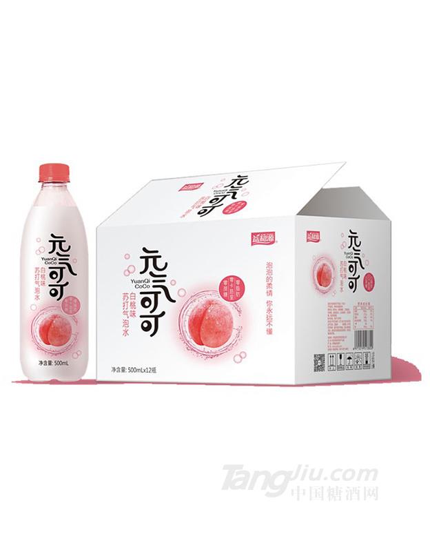 元气可可 气泡苏打水（白桃味）480ml