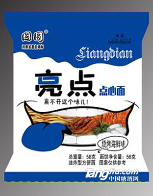 58g亮点海鲜干吃面