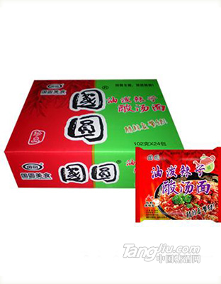 国圆油当泼辣子酸汤面95g