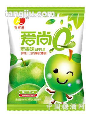 爱尚Q橡皮糖绿色装