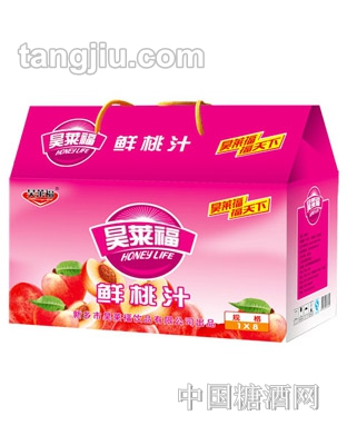 昊莱福鲜桃汁礼盒310ml