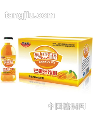 昊莱福芒果汁饮料420ml