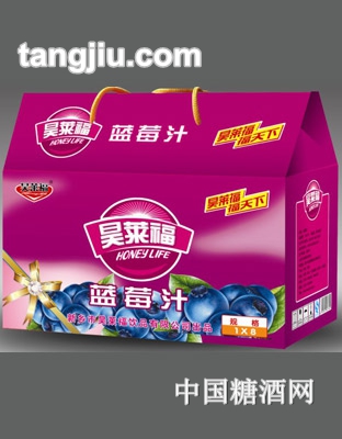 昊莱福礼盒装蓝莓汁310ml
