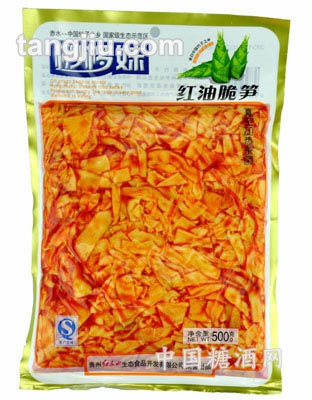 红油脆笋片500G