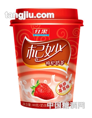 红果杞妙奶茶（草莓味）75g