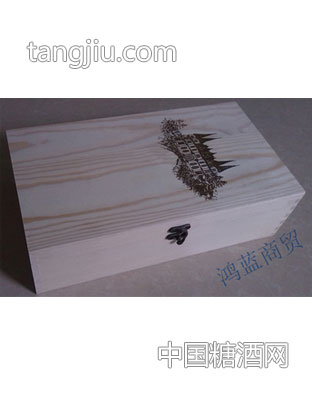 葡萄酒双支木盒