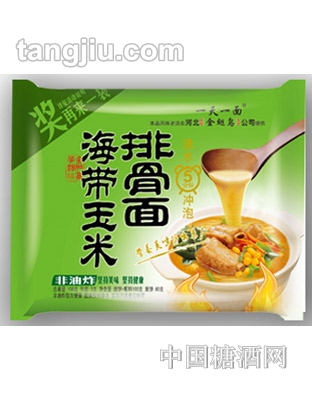 一天一面海带玉米排骨味面