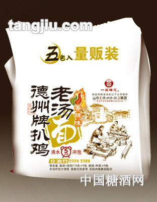 一品糧芯扒鸡老汤面香辣味五连包