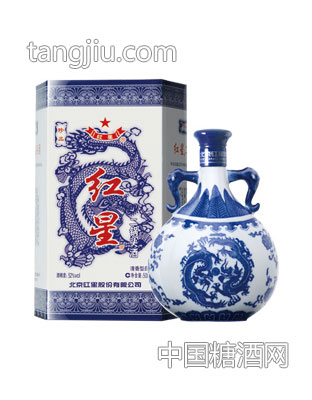 52度珍品红星二锅头酒（青花瓶）500ml