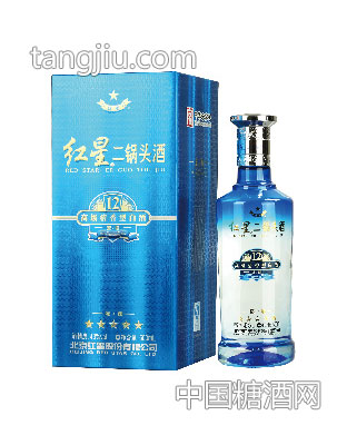 43度红星二锅头（蓝瓶12陈酿）500ml