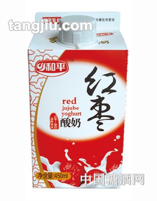 和平红枣酸奶450ml