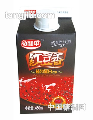 和平红豆香植物蛋白饮料450ml