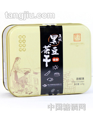 忆丝清黑豆铁罐茶干225g