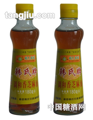 韩氏牌调和香芝麻油180ml