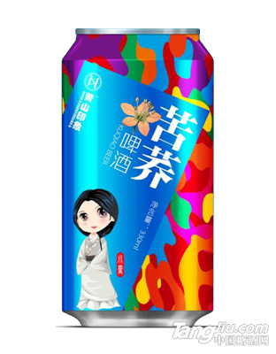 黄山印象苦荞养生啤酒9度330ml罐装