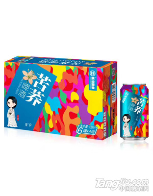 黄山印象苦荞养生啤酒9度330ml箱装