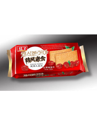 红了韩风素食饼干 红枣味