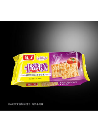 红了非常脆饼干 番茄牛肉味