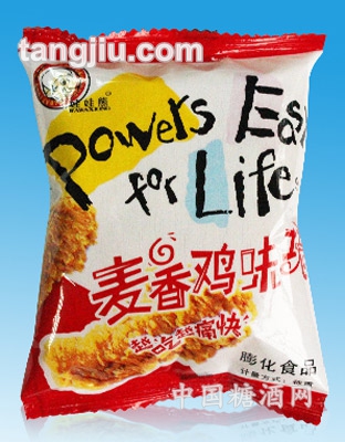 麦香鸡味块膨化食品