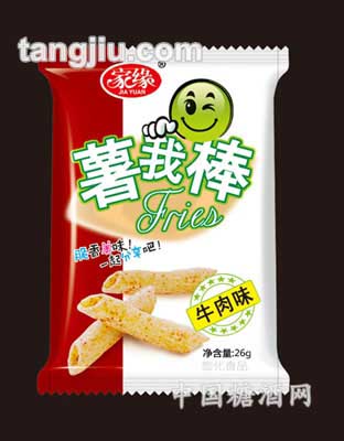 家缘26g薯我棒（牛肉味）