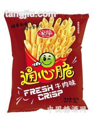 家缘88g通心脆（牛肉味）