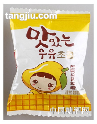 雅佳芒果夹酱软糖