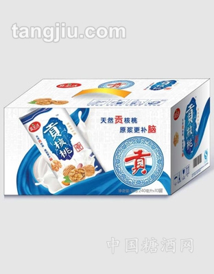 天然贡核桃露十灌装手提礼盒