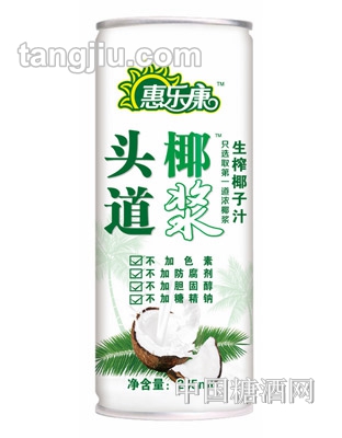 惠乐康头道椰浆椰子汁245ml