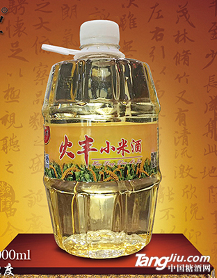 火丰小米养生酒1000ml42度（圆桶）